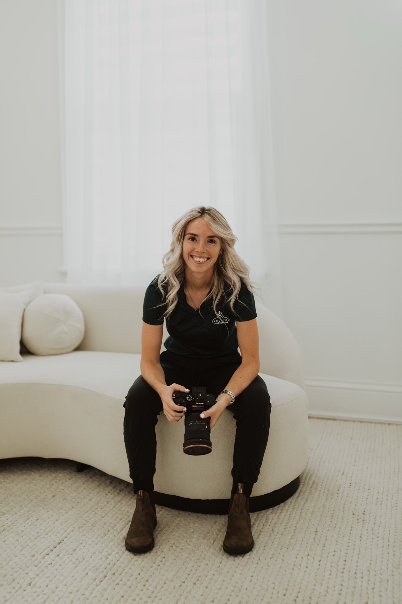 Behind-the-scenes film production portrait
